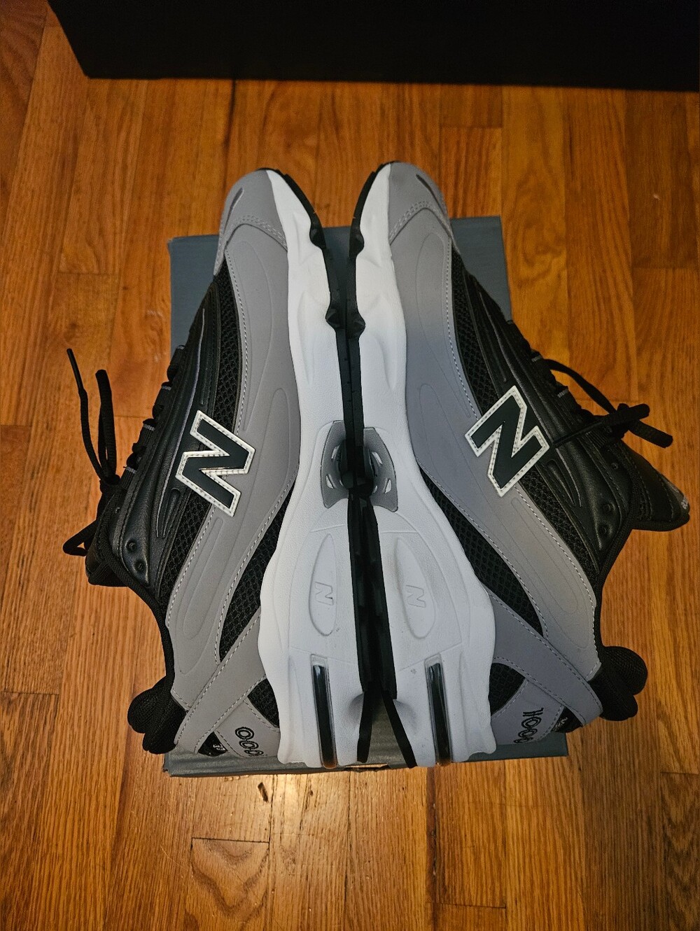 New Balance 1000 Grey & Black Size 12 Mens - Picture 7 of 10